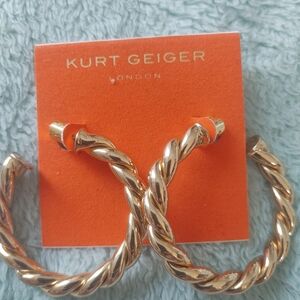 Kurt Geiger Gold Hoop Earrings